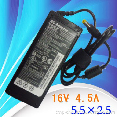 Competible Laptop Adapter 16V 4.5A For Lenovo IBM With 5.5*2.5mm